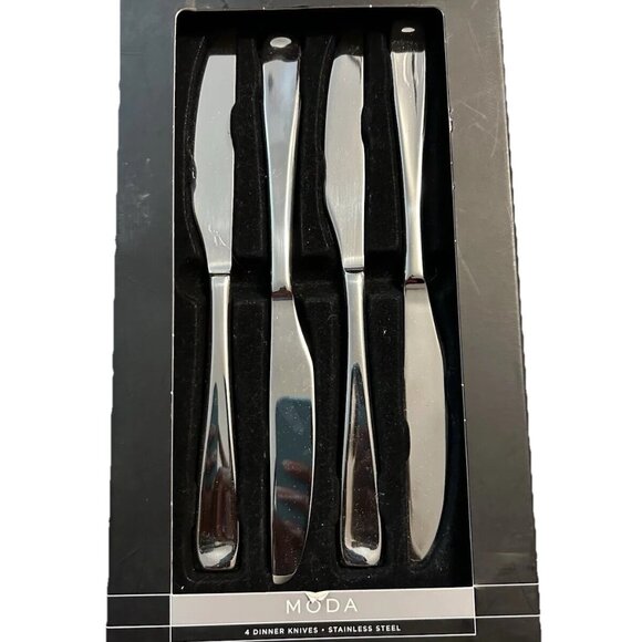 4 PC. Oneida MODA Stainless Steel Flatware Dinner Knife Set of 4 NEW!!! - Picture 1 of 3